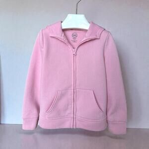 Wonder Nation Toddler Girls Full Zip Hoodie Size XS (4-5), Pink